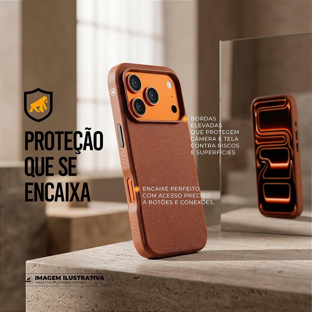 Miniatura Capa para iPhone 17 Pro Max - Woov - Marrom - Gshield
