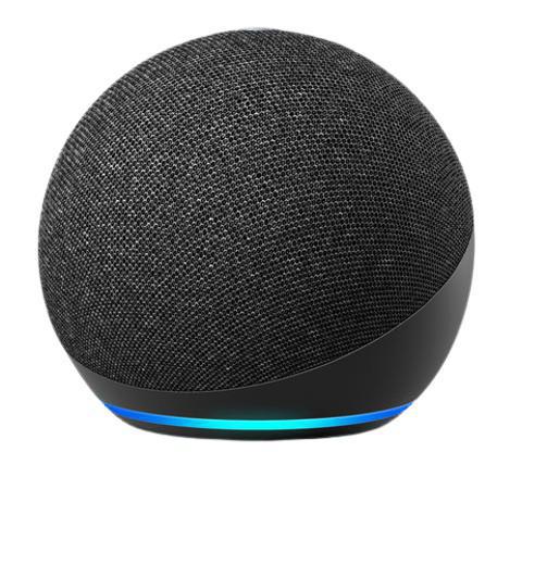 Miniatura Amazon Alexa Echo Dot 4 Geração Smart Speaker Preta Preto - 110V/220V