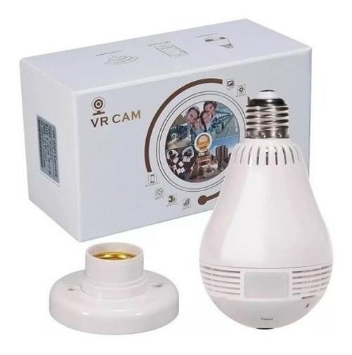 Miniatura Lampada Camera De Seguranca V380 Panorâmica Wifi