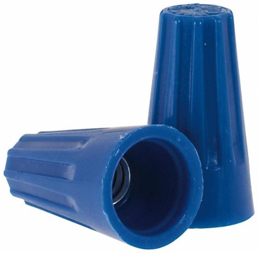 Miniatura 500 Conectores Torção Emenda Cabos Azul - 0,8 a 3,9mm