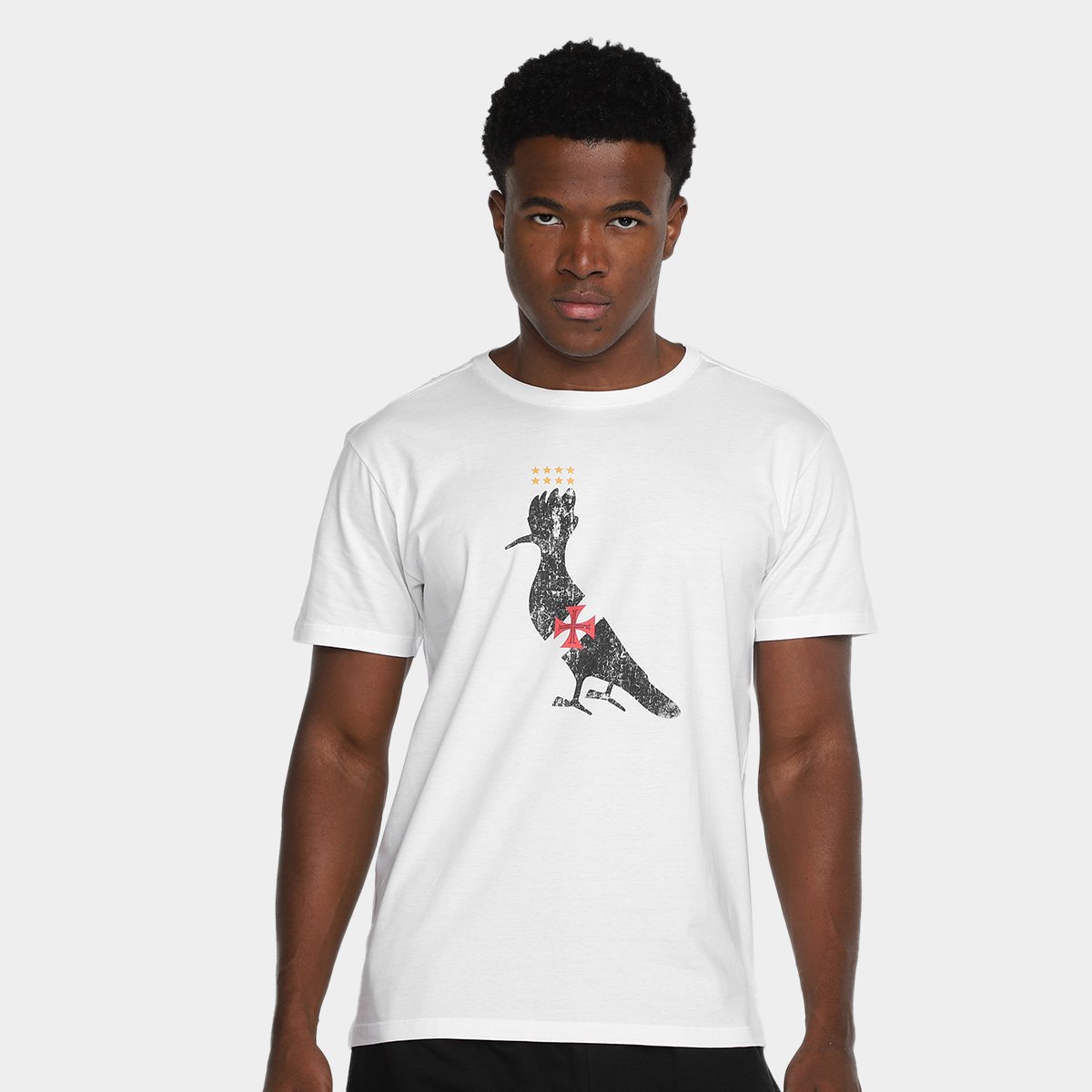 Miniatura Camiseta Vasco Reserva Pica-Pau Vascaíno Masculino Branco - P