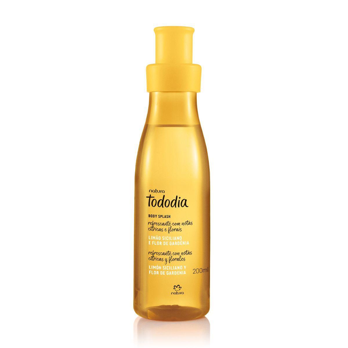 Miniatura Body Splash Natura Tododia Limão Siciliano E Flor Gardênia