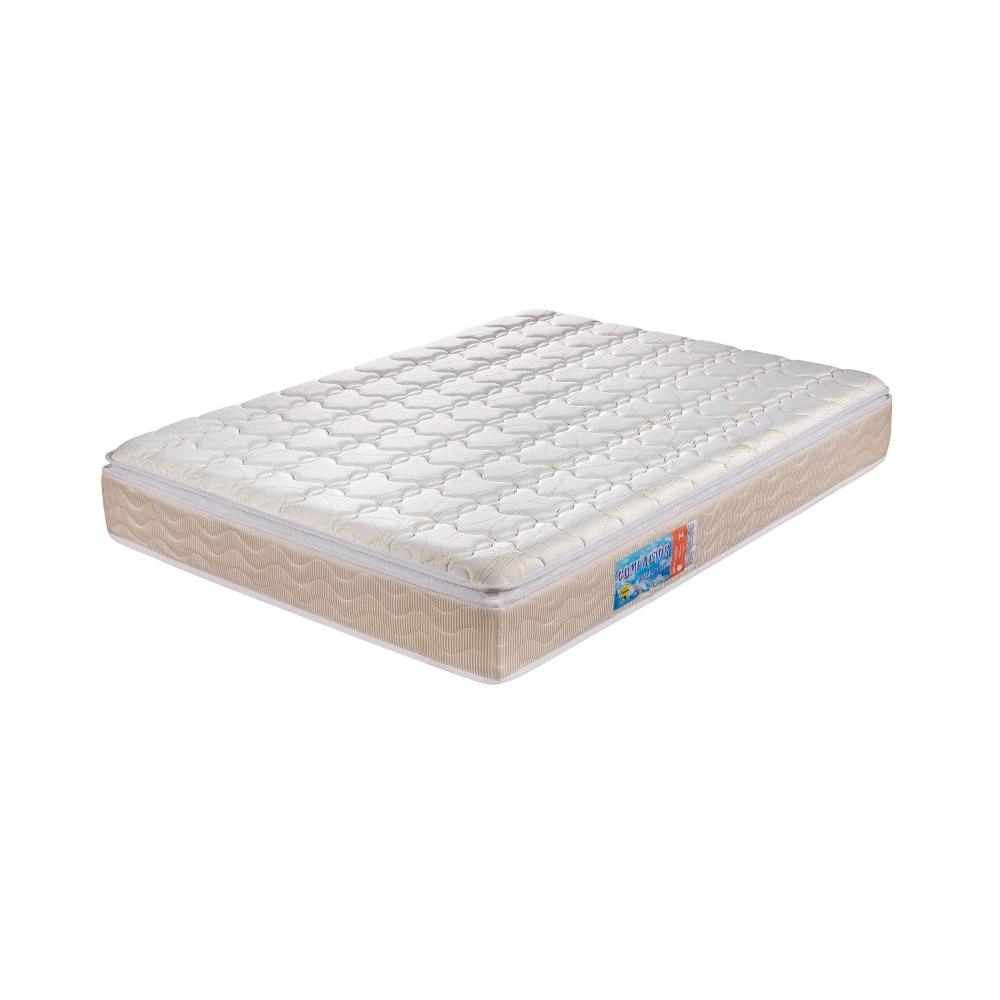 Miniatura Colchão Solteiro 28cmx88cmx188cm Compactor Ortopédico One Face Quality-Flex Branco/Bege