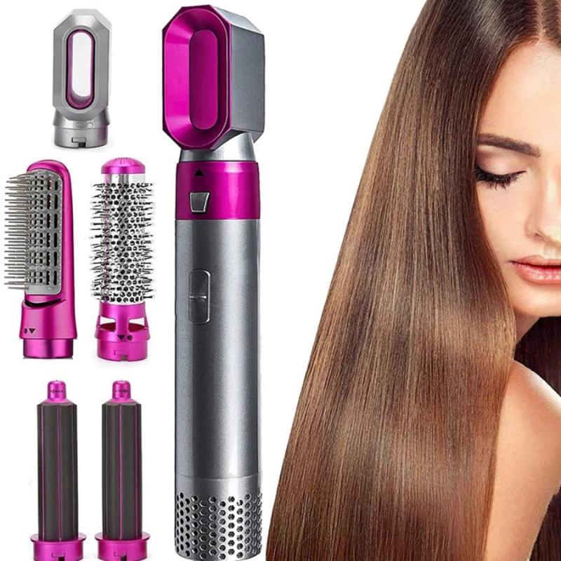 Miniatura 5 Em 1 Secador De Cabelo Multifuncional Pente Ondulado 110V