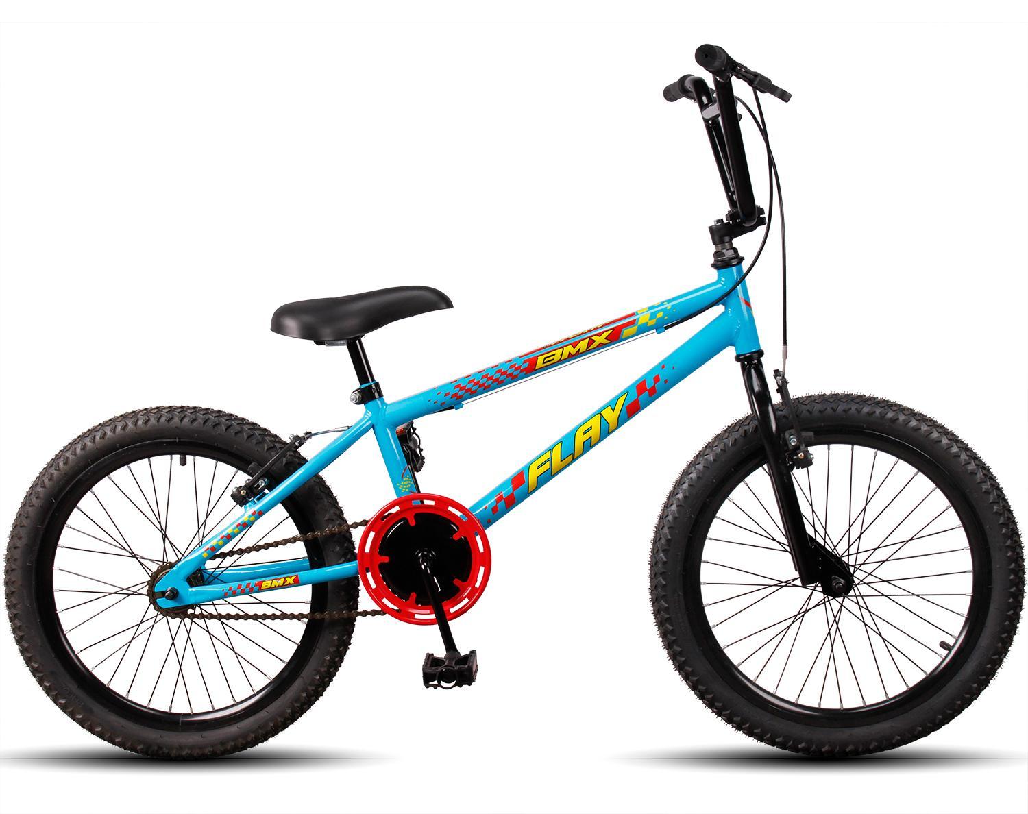 Miniatura Bicicleta Aro 20 Bmx Infantil Flay Aro Aero - Azul Claro