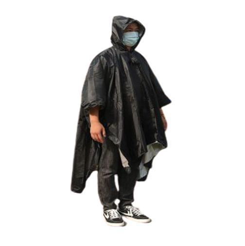 Miniatura Poncho Capa Chuva Caminhada Trilha Camping Pesca Capuz Pr
