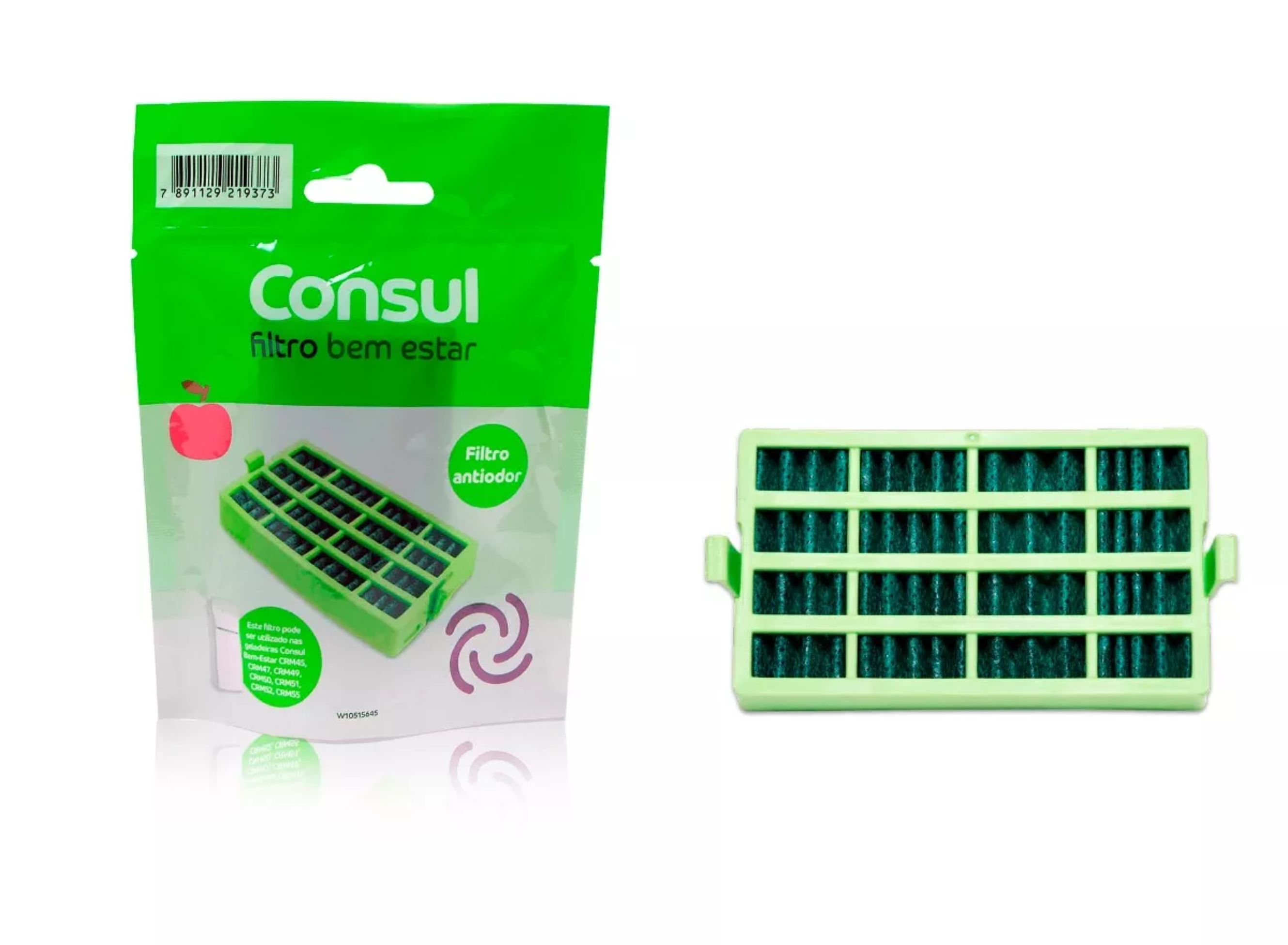 Miniatura Filtro Bem Estar Anti Bactéria Geladeira Consul W10515645