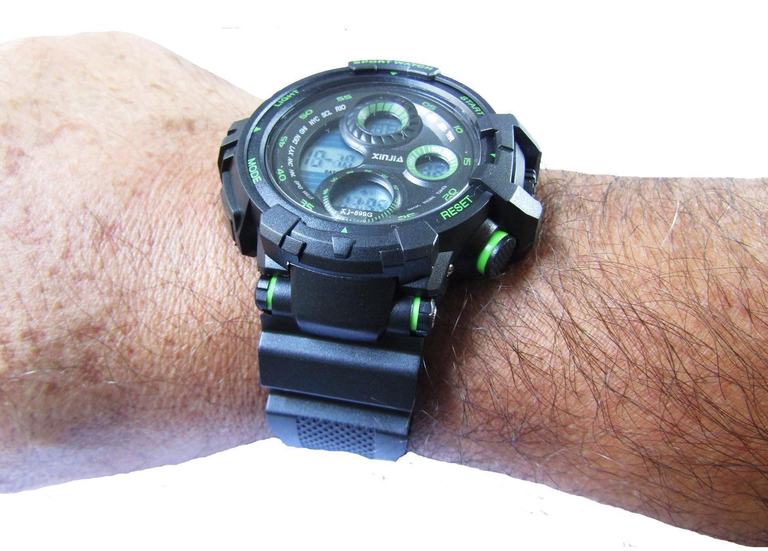 Miniatura Relógio Digital Masculino Xinjia XJ-899G - À prova d'água