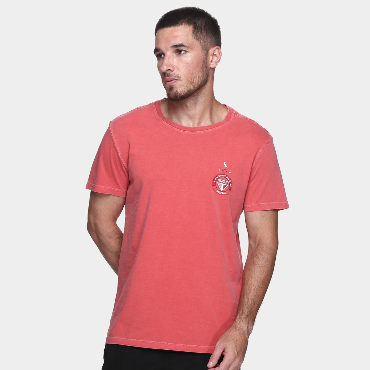 Miniatura Camiseta São Paulo Reserva Masculina Vermelho - EGG