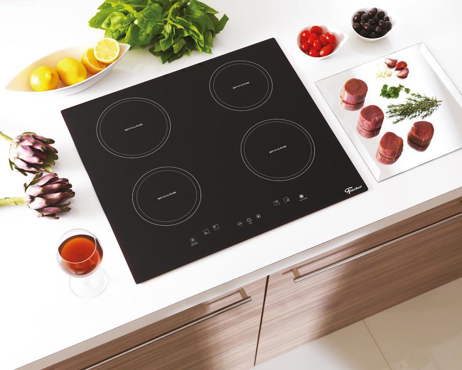 Miniatura Fogão Cooktop Mueller 5 Bocas Vidro Branco Bivolt