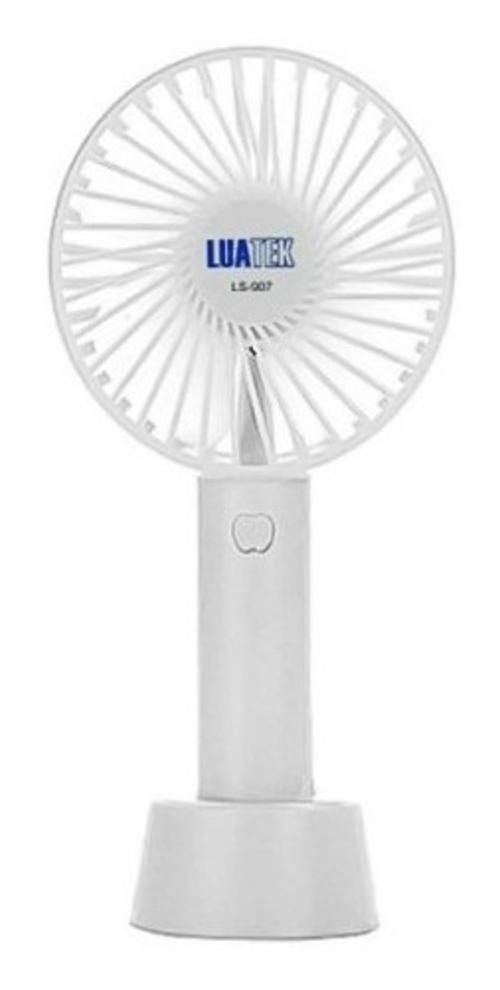Miniatura Mini Ventilador Maquiagem Mao Base Mesa Cabo Usb - Branco