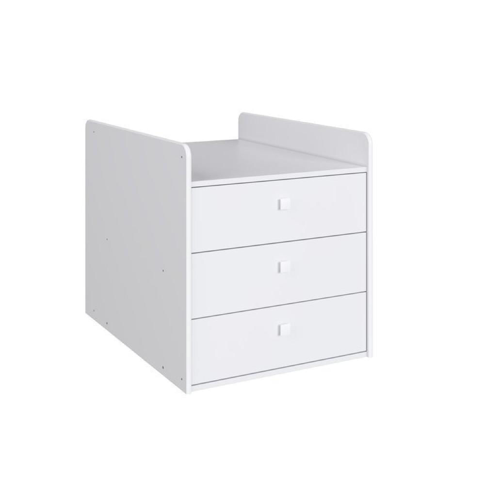 Berço Cama Multifuncional com Auxiliar 2 Colchões Branco