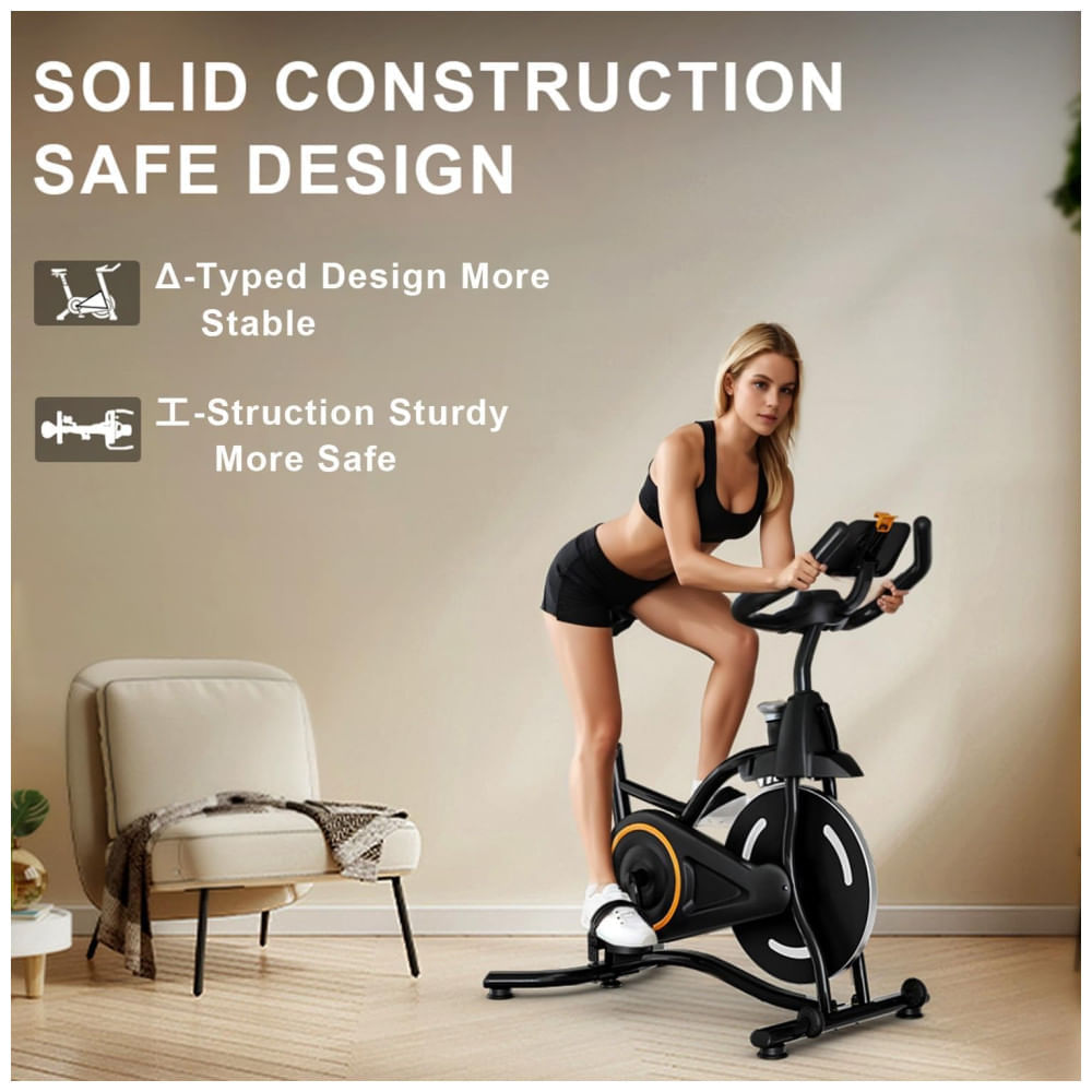 Miniatura Bicicleta de exercício estacionária para equipamentos de exercício de ciclismo interno em casa com resistência