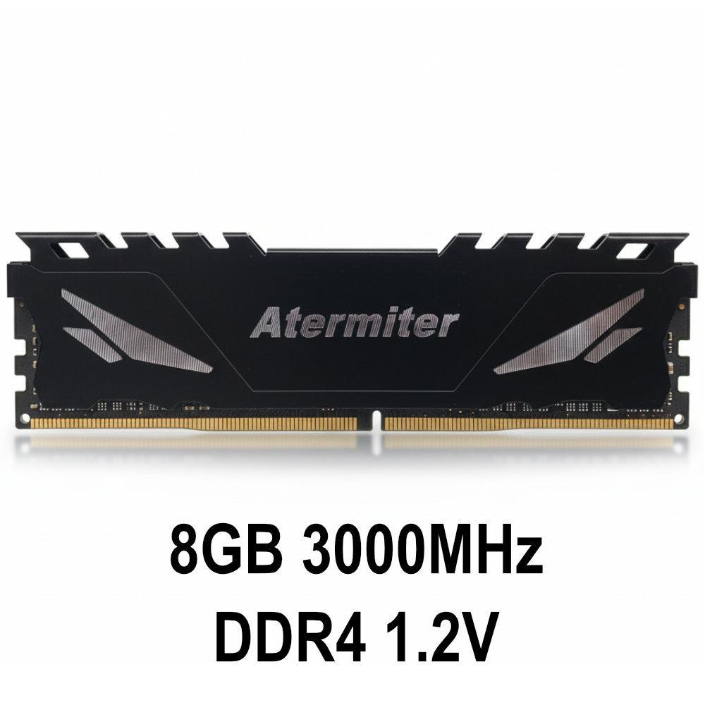 Miniatura Memoria Ram Gamer Desktop Atermiter 8Gb 3000Mhz Ddr4 1,2V