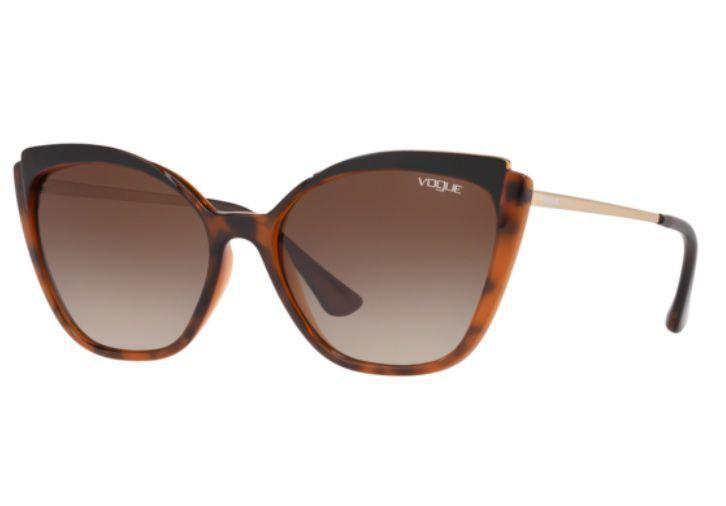 Miniatura Óculos Sol Vogue Vo5266S W65613 57 Marrom Havana Brilho