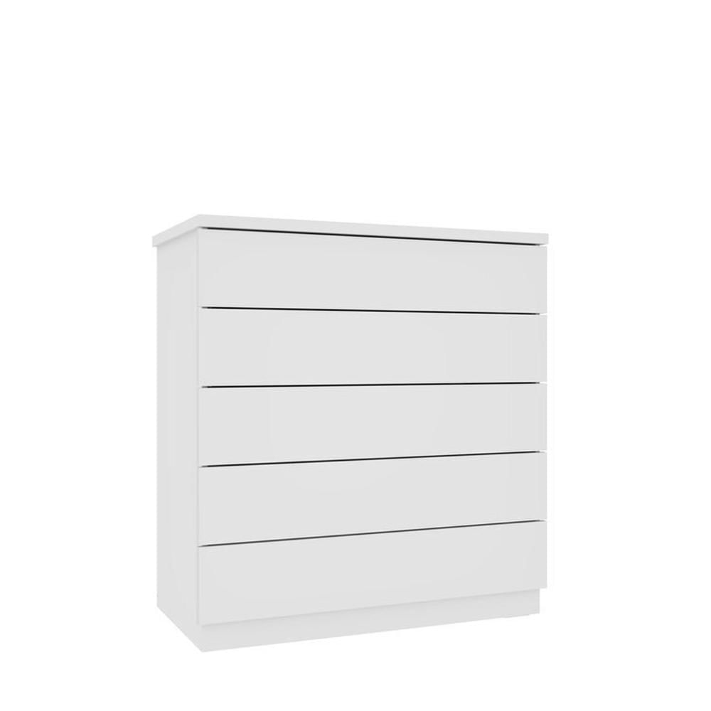 Guarda-Roupa 6 Portas Portugal E Comoda 5 Gavetas Premium Espresso Móveis Branco/Neve