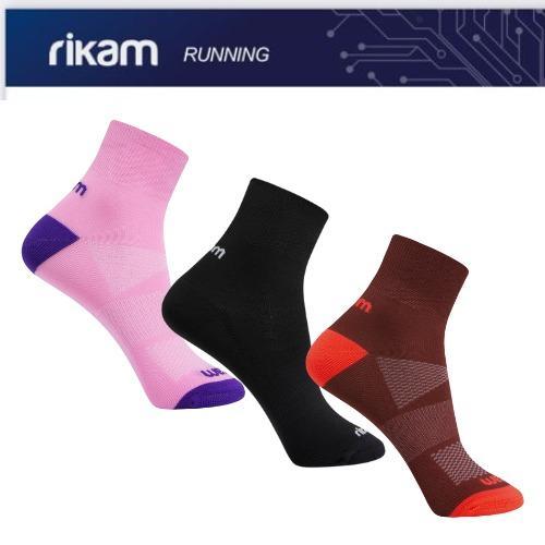 Kit 3 Meias Dupla Camada Anti Bolhas Corrida Fitnes Rikam