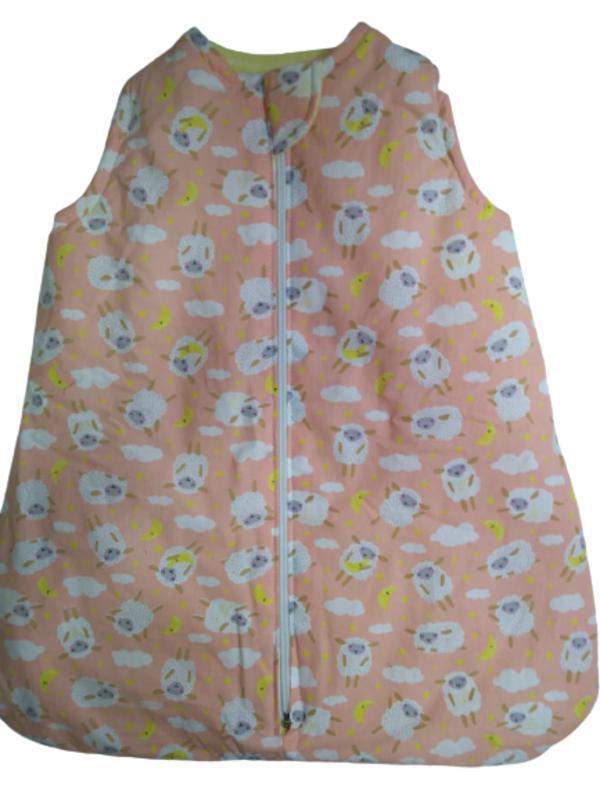 Miniatura Saco De Dormir Bebê Inverno - Gg - Estampa Ovelhinha Rosa