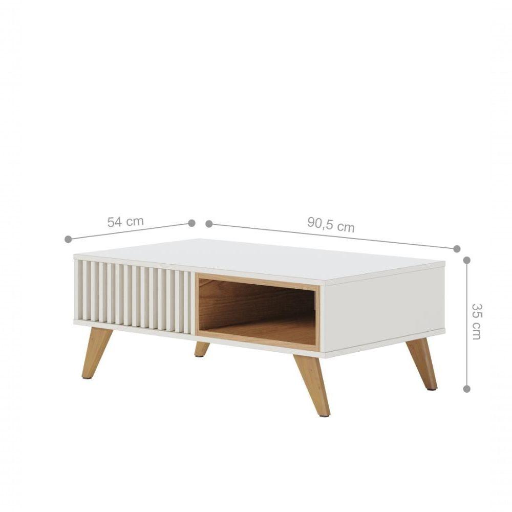 Miniatura Jogo Para Sala De Estar Rafaela Off-white Freijo