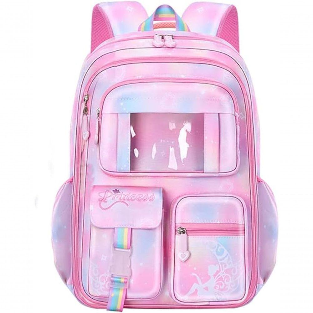 Miniatura Mochila Escolar De Grande Capacidade Meninas Escola Material Escolar Volta As Aulas Rosa