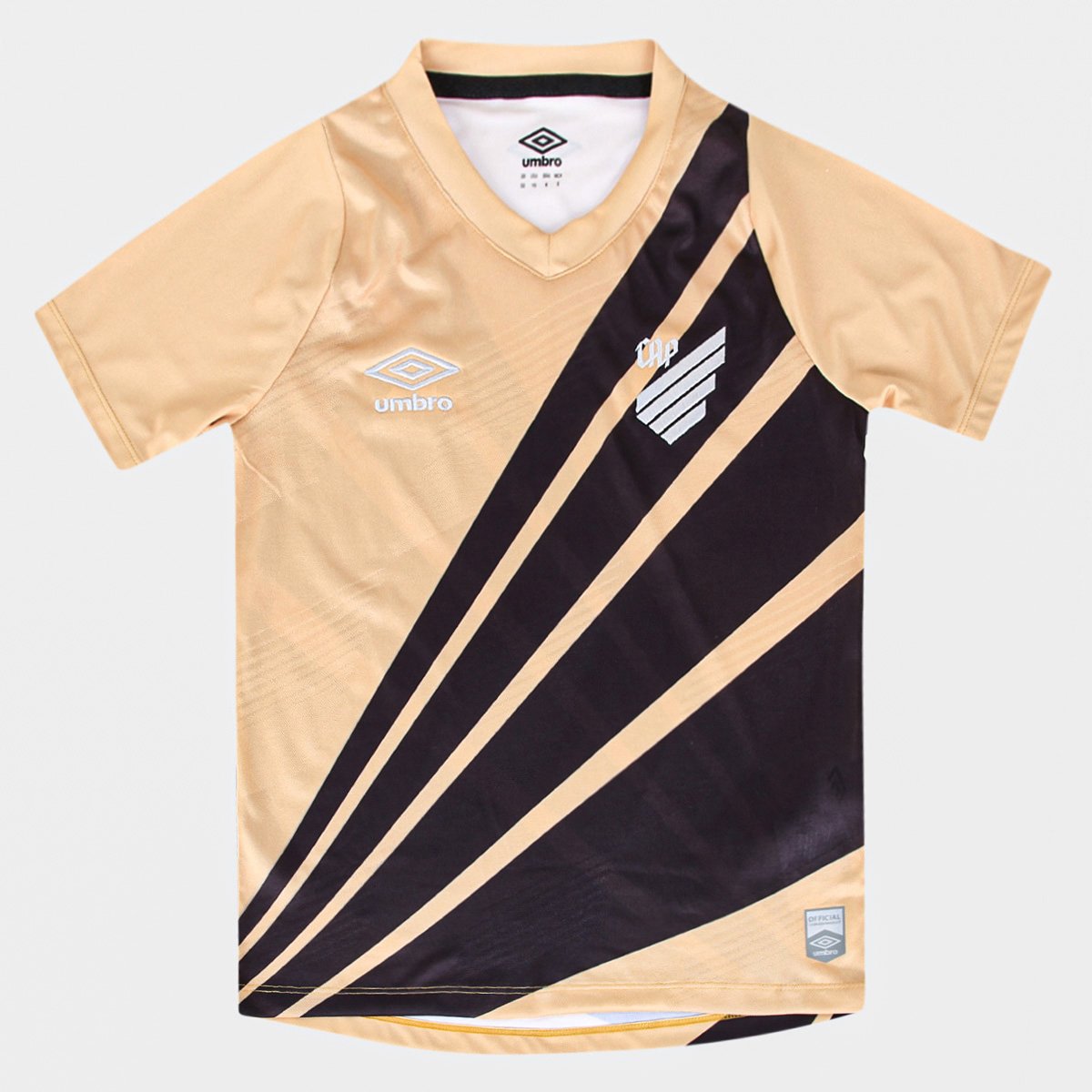 Miniatura Camisa Athletico Paranaense Infantil II 24/25 s/n° Torcedor Dourado+Preto - 10A