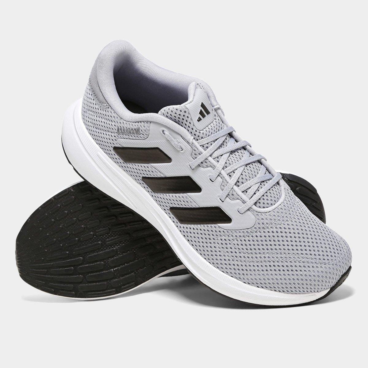Miniatura Tênis Adidas Response Runner Cinza+Preto - 38