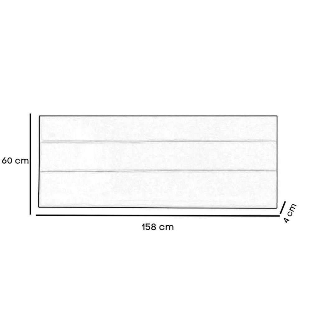 Miniatura Cabeceira E Calçadeira Baú 158 Cm Helena Suede Vermelho