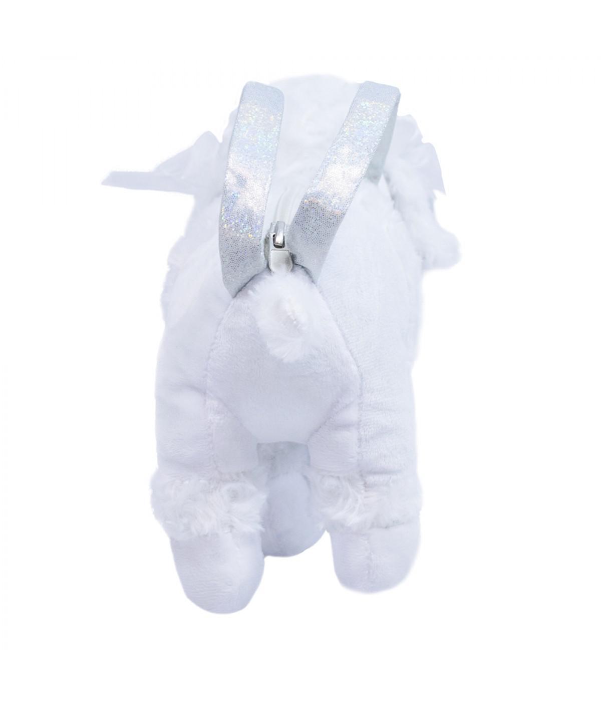 Miniatura Bolsa Cachorro Poodle Branco 23X23Cm - Pelúcia