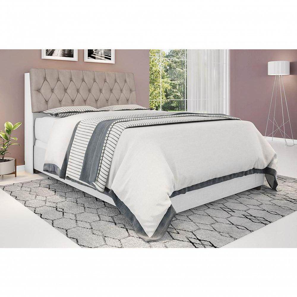 Miniatura Cabeceira Isis Casal - 1,38 ? Branco-bege 025