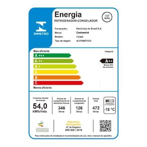 Geladeira Continental TC56S Frost Free com Gavetão de Frutas 472L – Prata 220v