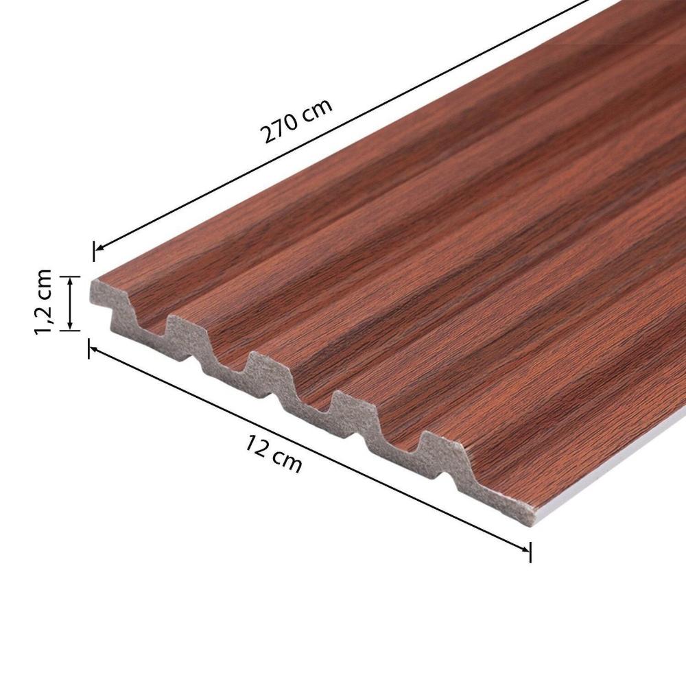 Miniatura Painel Ripado Poliestireno 1316 Milano 12cmx1,2cmx270cm Milano