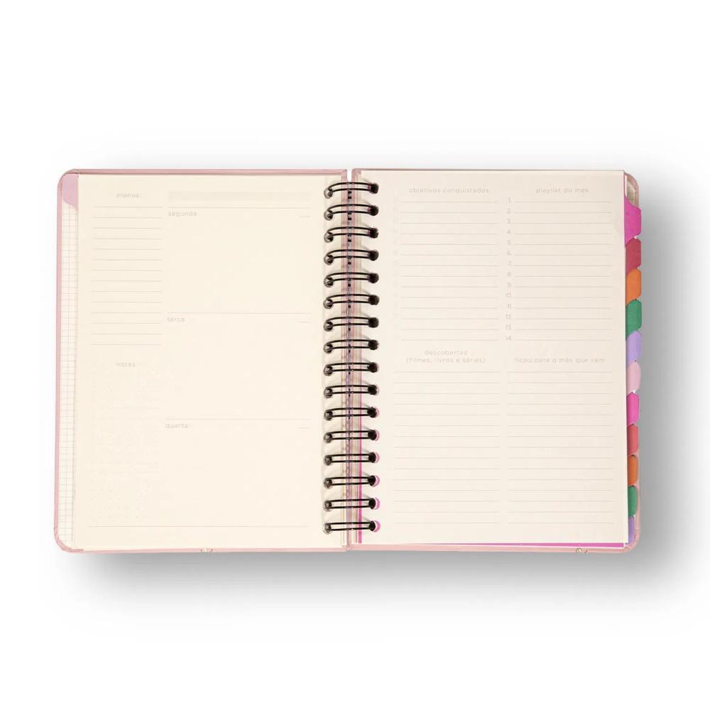 Planner Permanente Cicero Wire-O Semanal Notas A5 - Colmeia