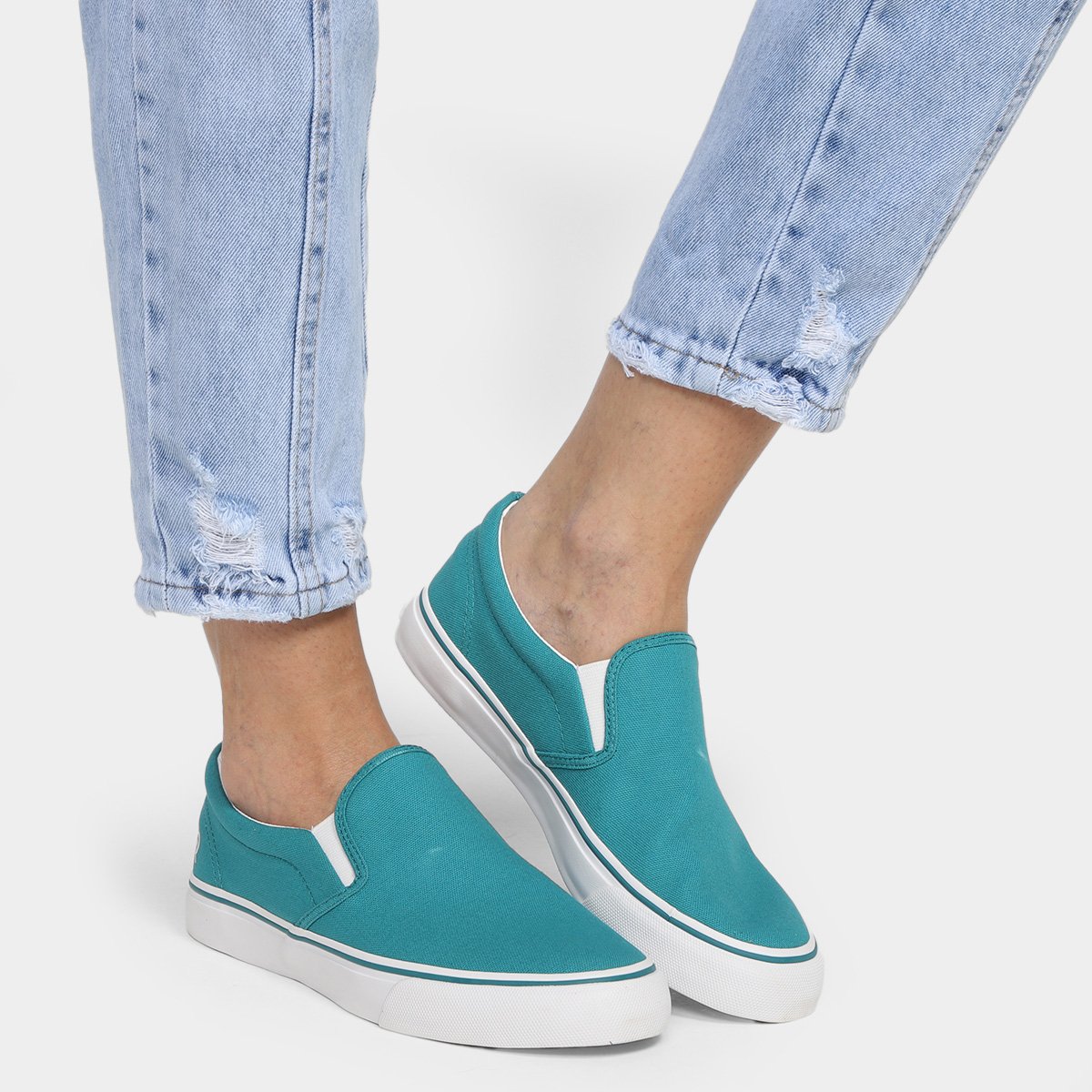 Miniatura Tênis Rainha Iate III Masculino Verde+Branco - 35