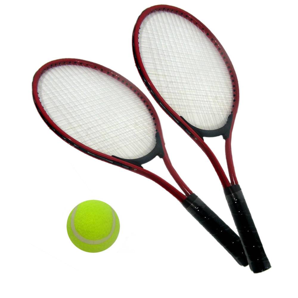 Miniatura Raquete De Tenis Cj 2 Raquetes Bola Jogo Esporte Time