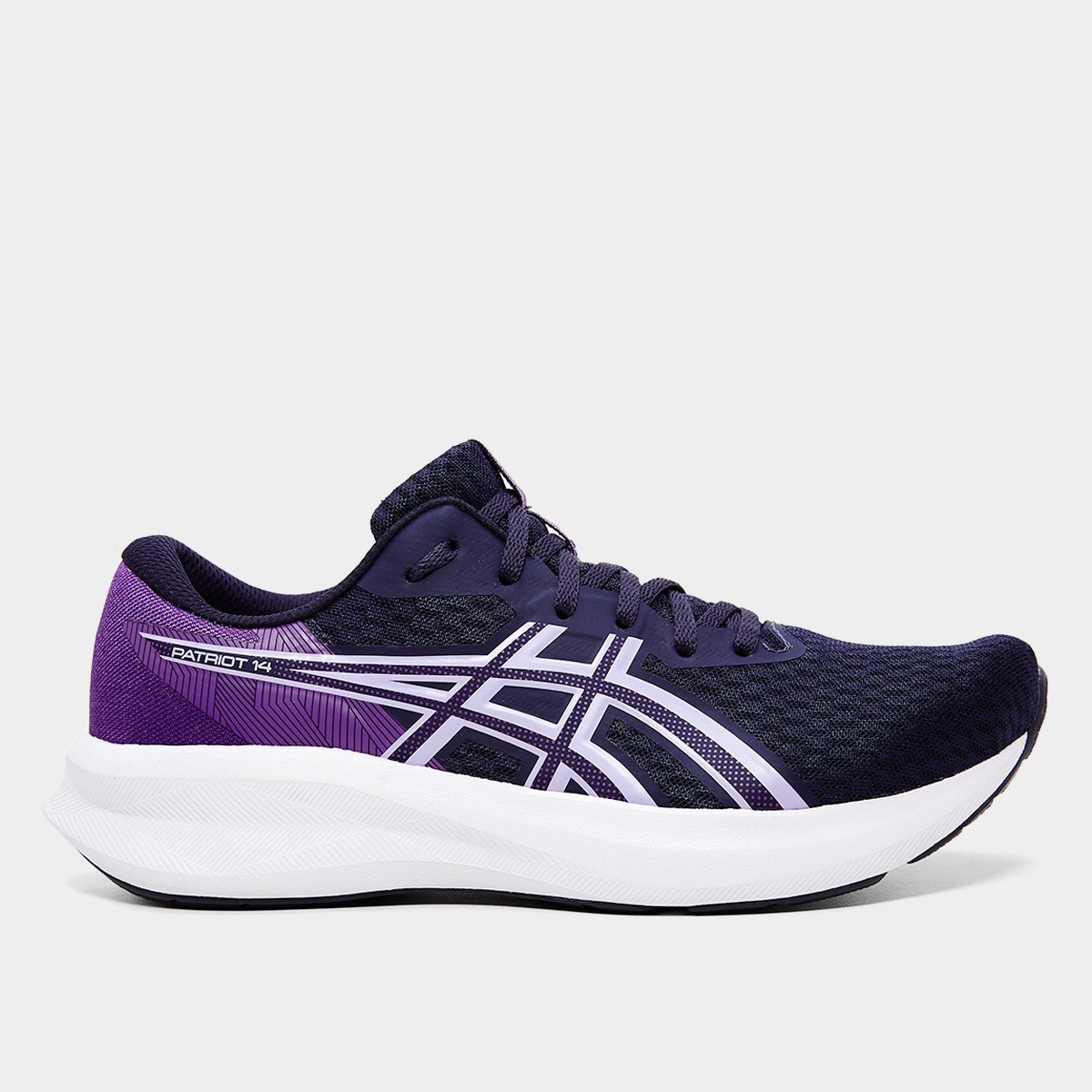 Miniatura Tênis Asics Patriot 14 Feminino Marinho+Roxo - 34