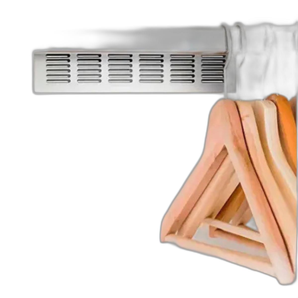 Miniatura Grade Ventilacao 900Mm Aba 28 Inox Escovado