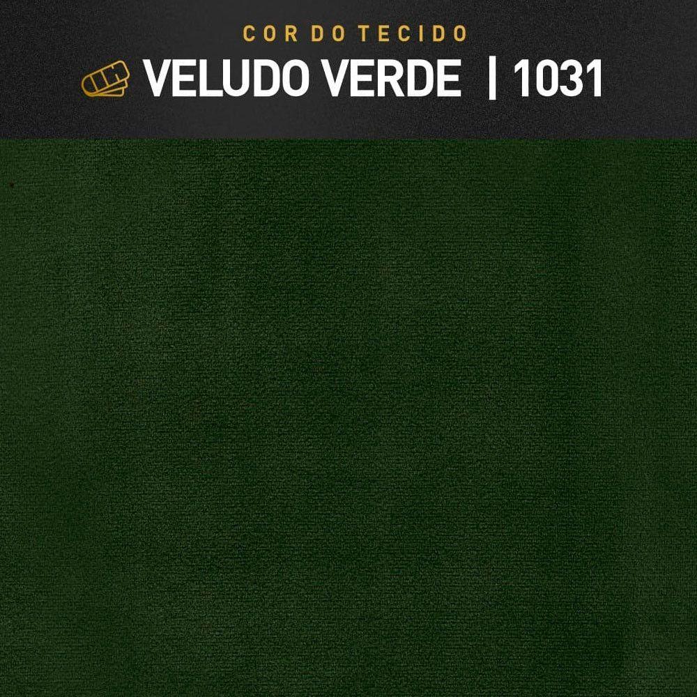 Miniatura Recamier Eros Luxo Base Em Madeira Maciça Castellar Móbile Verde