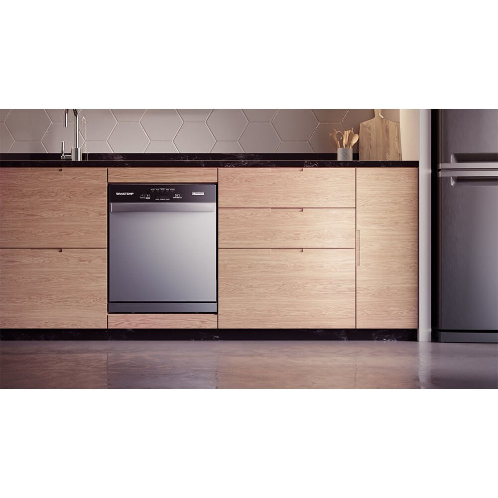 Miniatura Lava-Louças 8 Serviços de Lavagem BLF08BS Brastemp Cinza - 110V