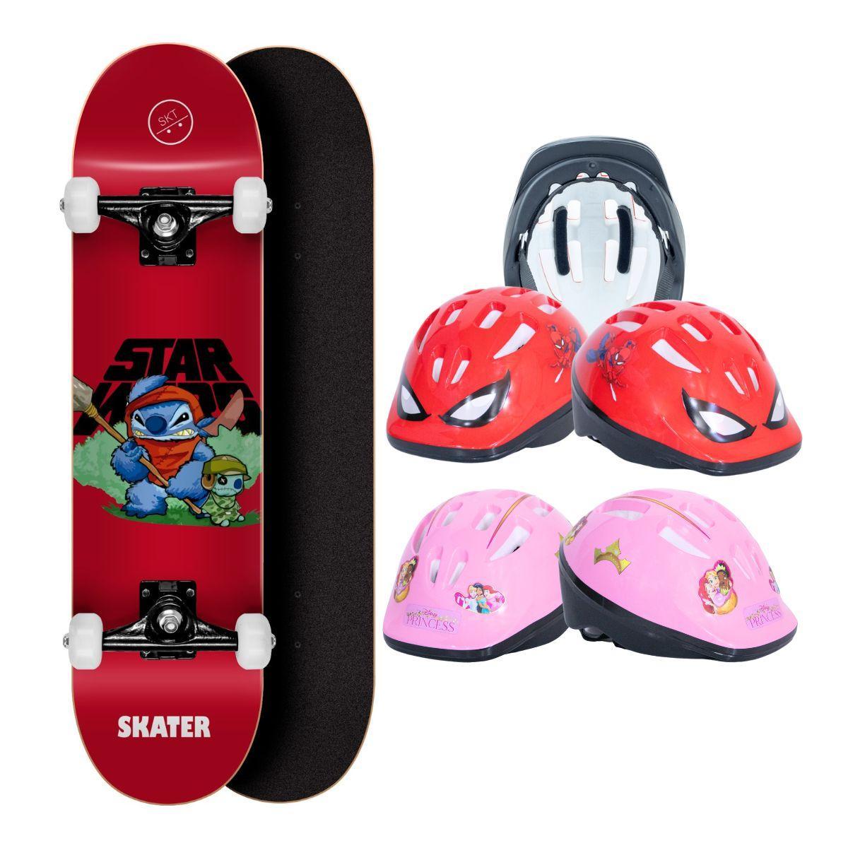 Miniatura Skate Amador Skateboard Montado Truck Polipropileno Até 90 K