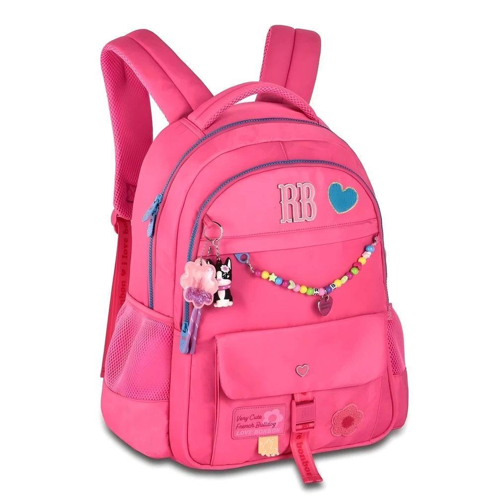 Miniatura Mochila Costas 17 Rebecca Bonbon Crinkle Rosa Clio