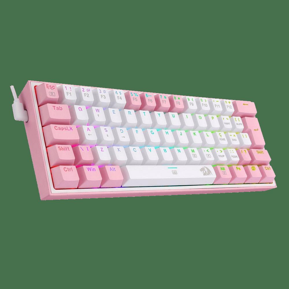 Miniatura Teclado Mecânico Gamer Compacto Redragon Fizz Sakura