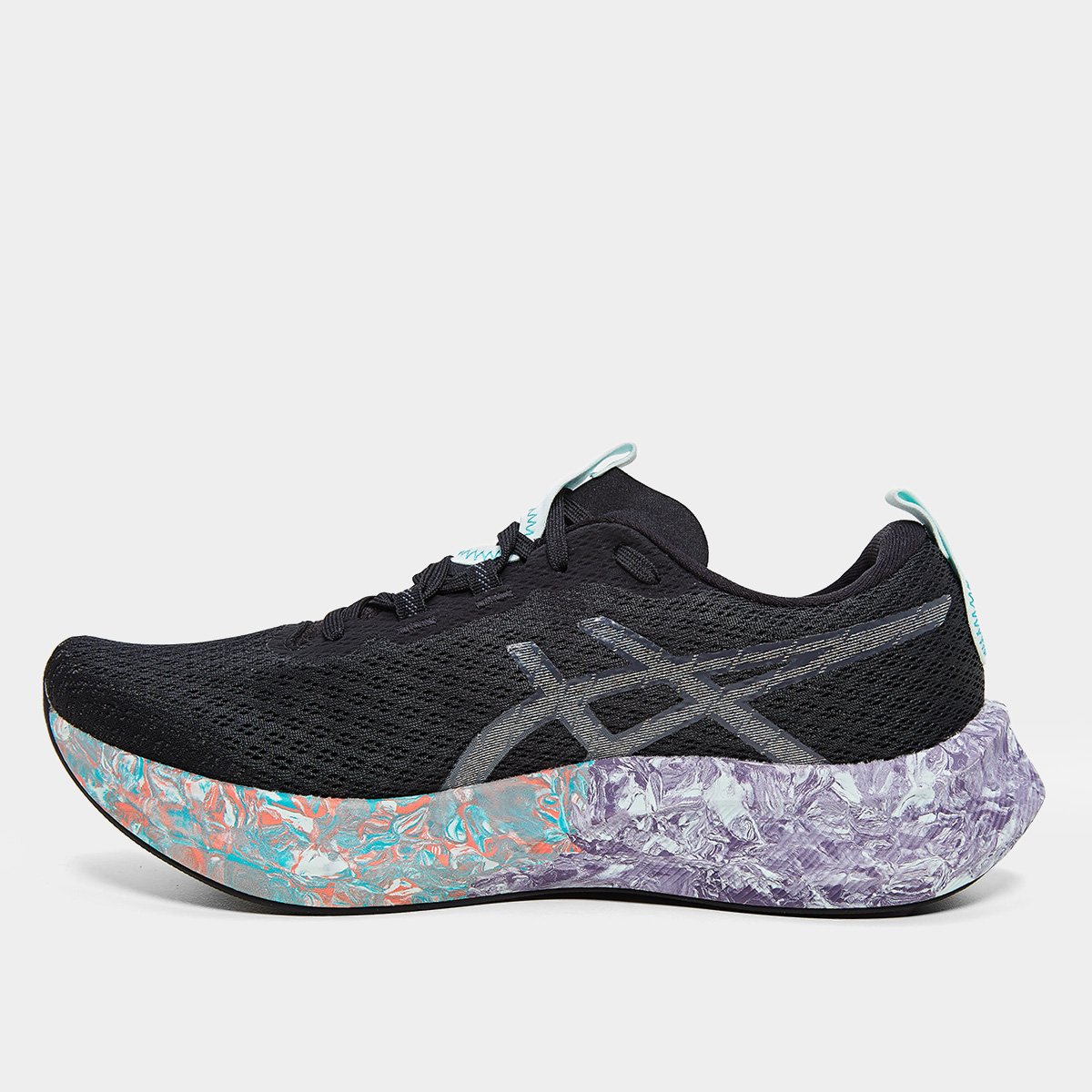 Miniatura Tênis Asics Noosa Tri 16 Masculino Preto+Azul claro - 39