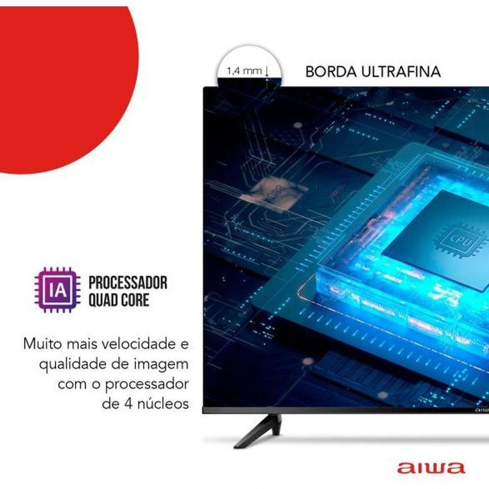 Miniatura Smart Tv Aiwa 50" Android 4k Borda Ultrafina Hdr10 Dolby áudio Aws-tv-50-bl-02-a Preto Bivolt