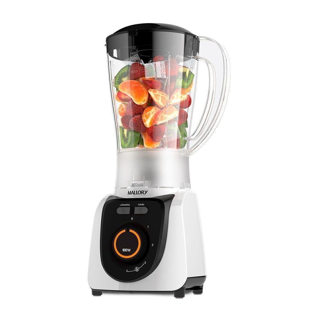 Miniatura Liquidificador Mallory 900w 4 Velocidades Branco 110V