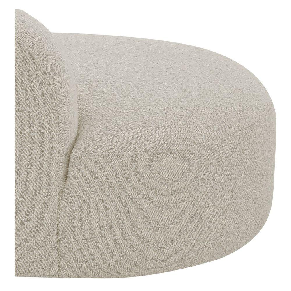 Divã Recamier Orgânico Tokyo 180cm Lado Esquerdo Linho Cor Bege