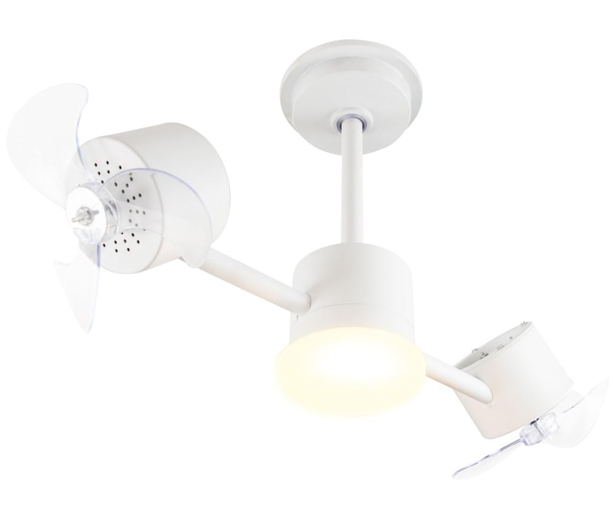Miniatura Ventilador De Teto Treviso Infinit Led Branco Bivolt