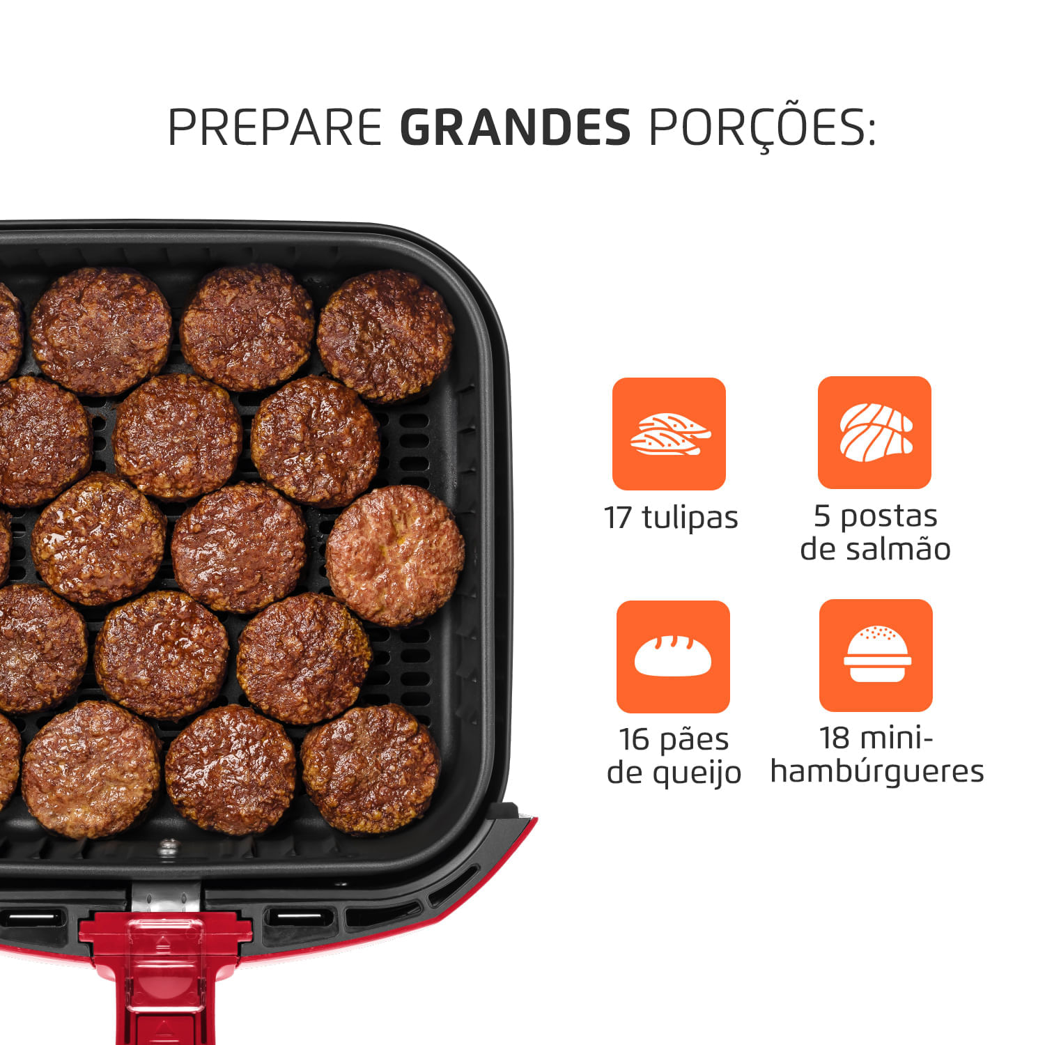 Miniatura Fritadeira Air Fryer 5 Litros AFN-50-RI Mondial 127V