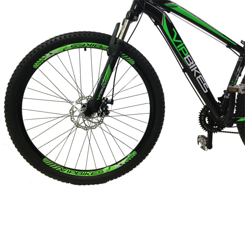 Miniatura Bicicleta aro 29 mountain bike 21v 2018 Preta/verde