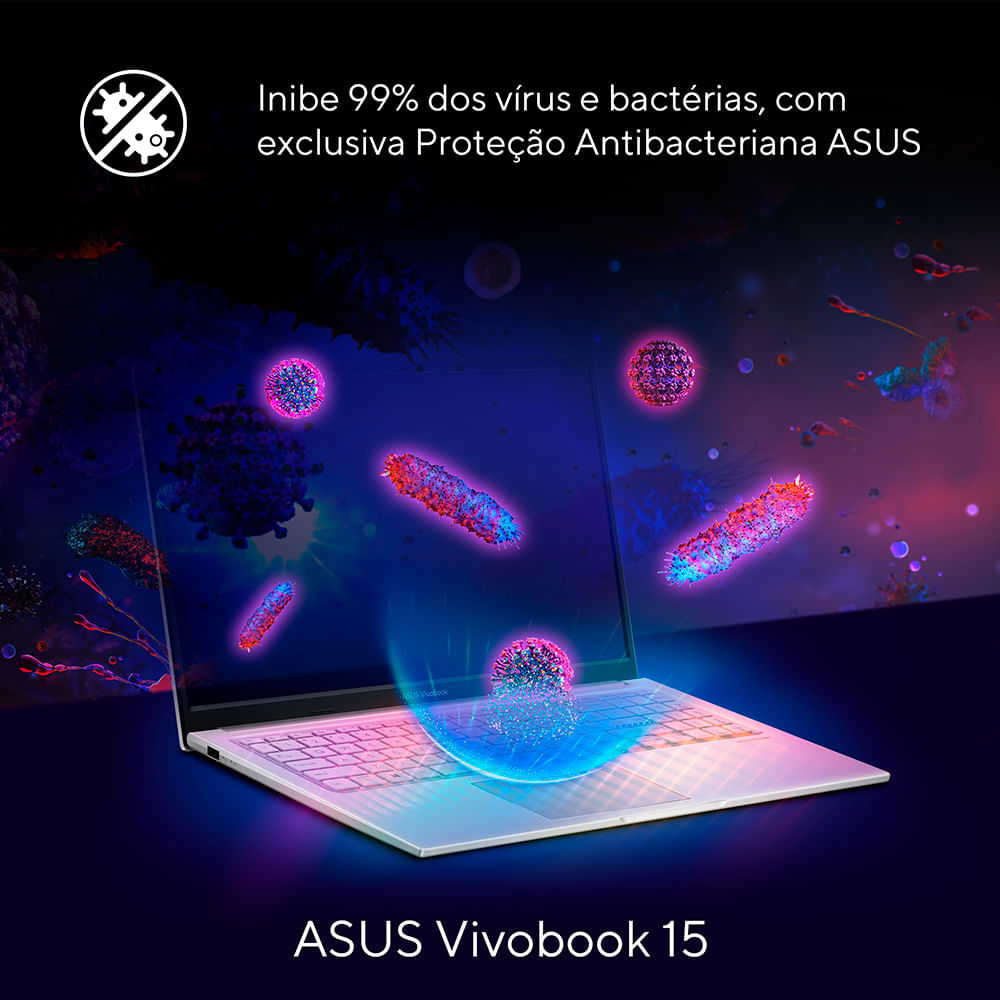 Miniatura Notebook Asus VivoBook 15, 13ªGer, IntelCore i5, 8GB, 512GB SSD, W11 Home, 15.6'' FHD, Cool Silver - X1504VA-NJ1740W Bivolt