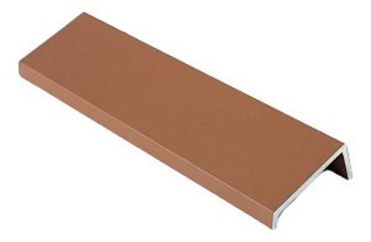 Miniatura Kit 10 Puxador Slim Rose Gold Cozinha Armário Alumínio 12Cm
